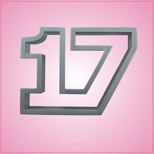 Number 17 Cookie Cutter