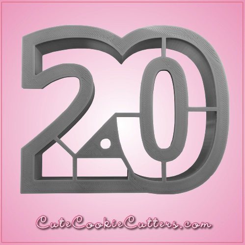 Number 20 Cookie Cutter