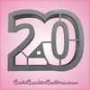 Number 20 Cookie Cutter