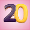 Number 20 Cookie Cutter