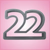 Number 22 Cookie Cutter