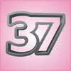 Number 37 Cookie Cutter