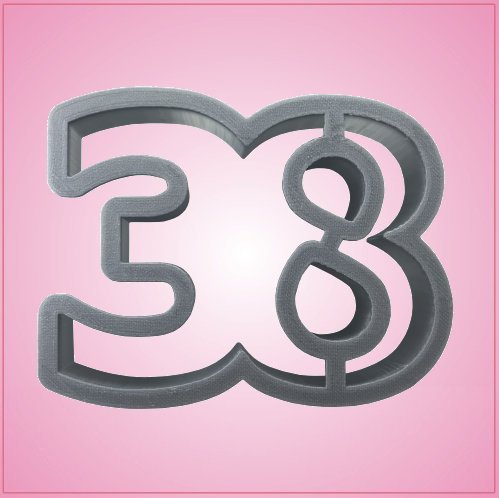 Number 38 Cookie Cutter