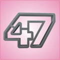 Number 47 Cookie Cutter