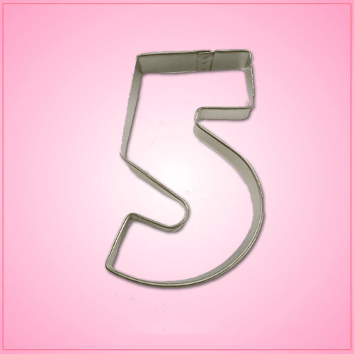 Number 5 Cookie Cutter