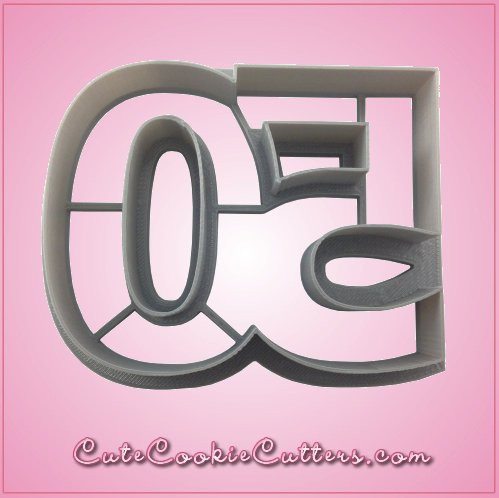 Number 50 Cookie Cutter