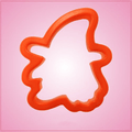Orange Witch Head Durable Plastic Cookie Cutter