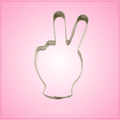 Peace Hand Sign Cookie Cutter 