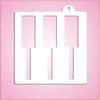 Piano Keys Stencil
