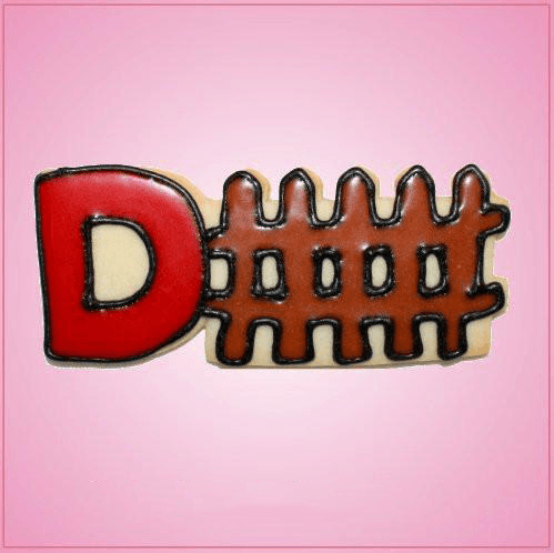 Pink D-Fence Cookie Cutter