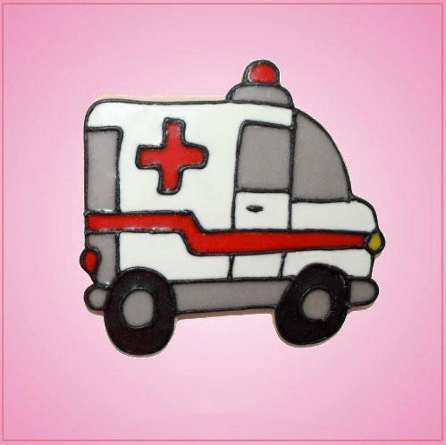 Pink Ambulance Cookie Cutter