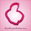 Pink Banana Peeled Cookie Cutter