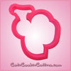 Pink Beatrice Bee Cookie Cutter