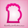 Pink Beer Mug Cookie Cutter