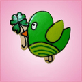 Pink Bella Birdie With Clover Cookie Cutter - Cheap Cookie Cutters