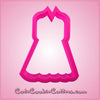 Pink Belle Dress Cookie Cutter