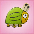 Pink Bert Bug Cookie Cutter