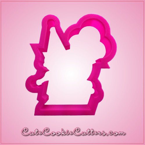 Pink Birthday Boy With Balloons Cookie Cutter