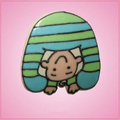 Pink Bobby Baby Peek A Boo Cookie Cutter