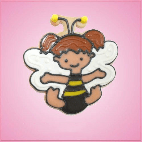 Pink Bonnie Bee Girl Cookie Cutter