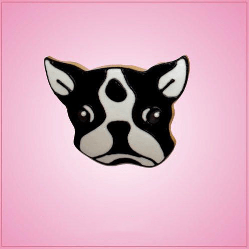Pink Boston Terrier Cookie Cutter