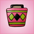 Pink Bowling Bag Cookie Cutter
