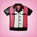 Pink Bowling Shirt Cookie Cutter