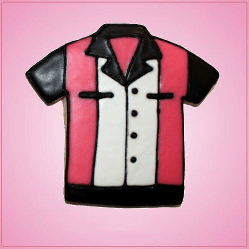 Pink Bowling Shirt Cookie Cutter