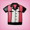 Pink Bowling Shirt Cookie Cutter