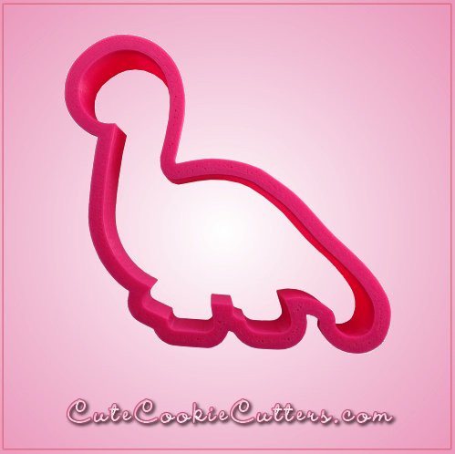 Pink Brachiosaurus Basic Cookie Cutter - Cheap Cookie Cutters
