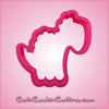 Pink Brachiosaurus With Bumps Cookie Cutter