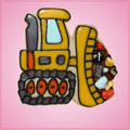 Pink Bulldozer Cookie Cutter