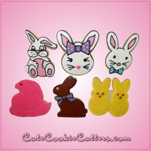 Pink Buddy Boy Bunny Cookie Cutter
