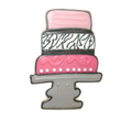 Pink Cake Tier Cookie Cutter