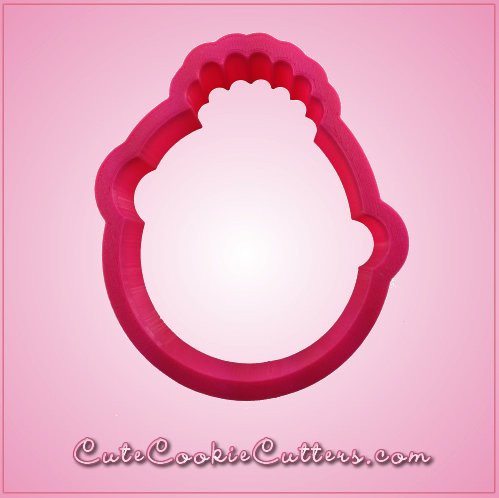 Pink Caliope Snowman Head Cookie Cutter