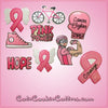 Pink Detailed Cancer Awareness Ribbon Cookie Cutter