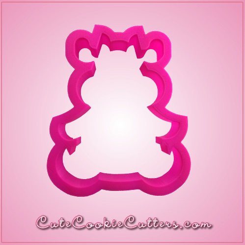 Pink Carrie Cow Cookie Cutter