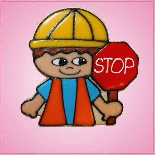 Pink Carson Construction Worker Cookie Cutter
