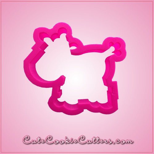 Pink Cassidy Cow Cookie Cutter