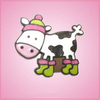 Pink Cassidy Cow Cookie Cutter