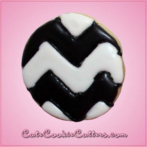 Pink Chevron Stripe Cookie Cutter