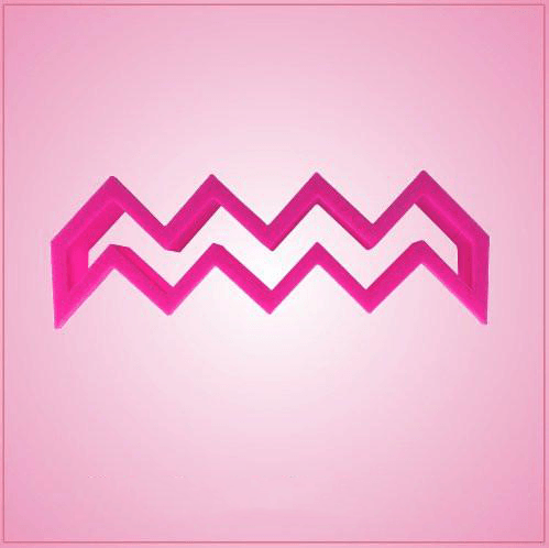 Pink Chevron Stripe Cookie Cutter