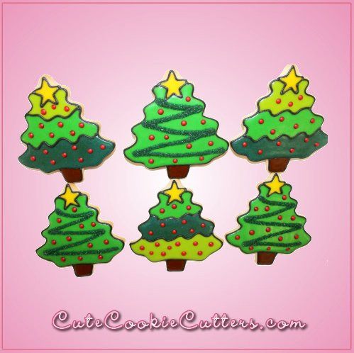 Pink Christmas Tree Cookie Cutter