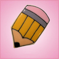 Pink Chubby Pencil Cookie Cutter