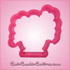 Pink Clara Pig Tailed Girl Cookie Cutter