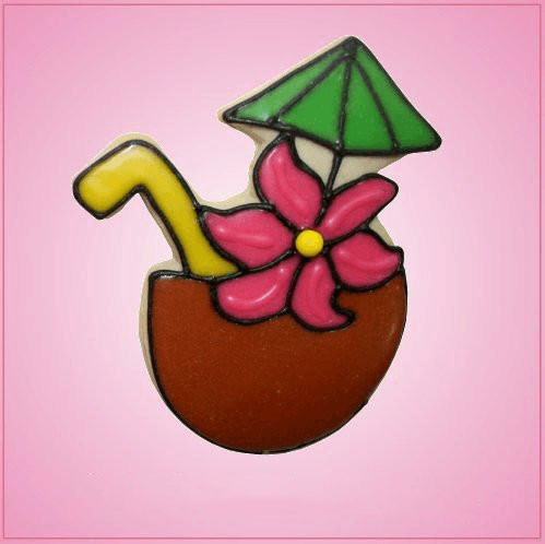 Pink Coconut Drink Cookie Cutter 