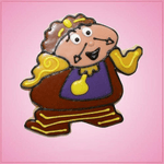 Pink Cogsworth Cookie Cutter