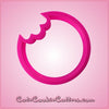 Plastic Pink Cookie With Bite Cookie Cutter 
