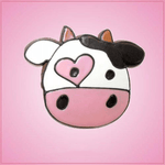 Pink Crissy Cow Head Cookie Cutter