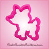 Pink David Deer Cookie Cutter